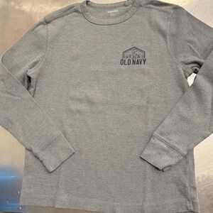 Old Navy Gray Long Sleeve Tee